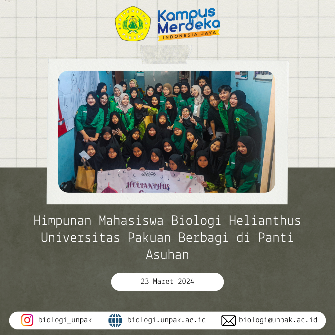 Himpunan Mahasiswa Biologi Helianthus Universitas Pakuan Berbagi di Panti Asuhan